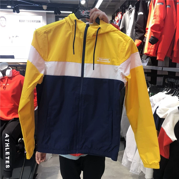 Anta jacket nam 2019 xuân mới dệt thoáng khí trùm đầu thể thao clip giải trí khắc phục áo khoác 15917641 - Áo khoác thể thao / áo khoác