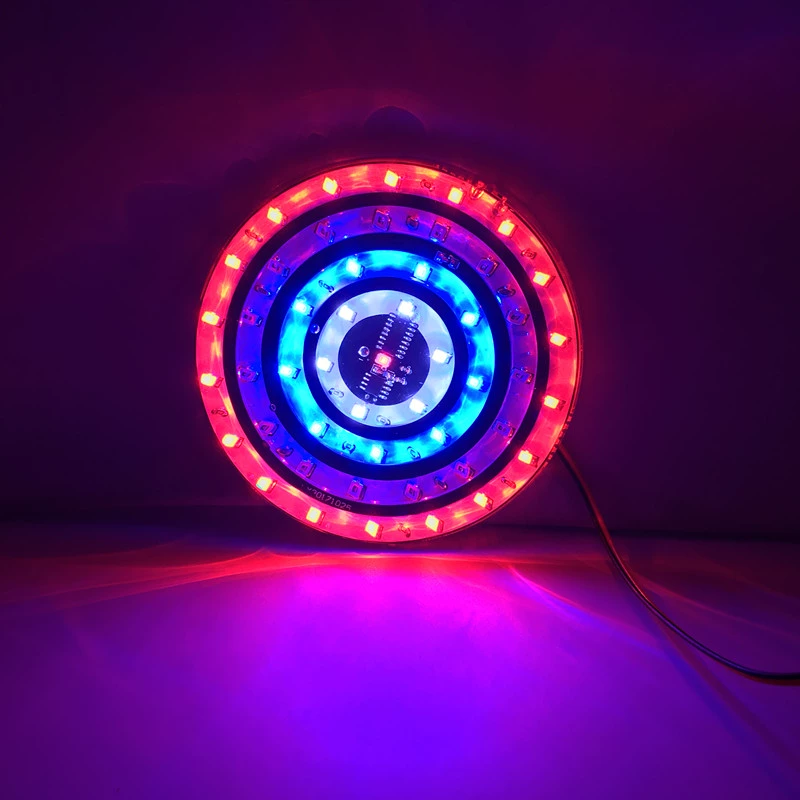 Xe máy LED nhấp nháy đèn hậu đầy màu sắc xoay đèn trang trí WISP đèn phanh sửa đổi 12 V đèn cảnh báo