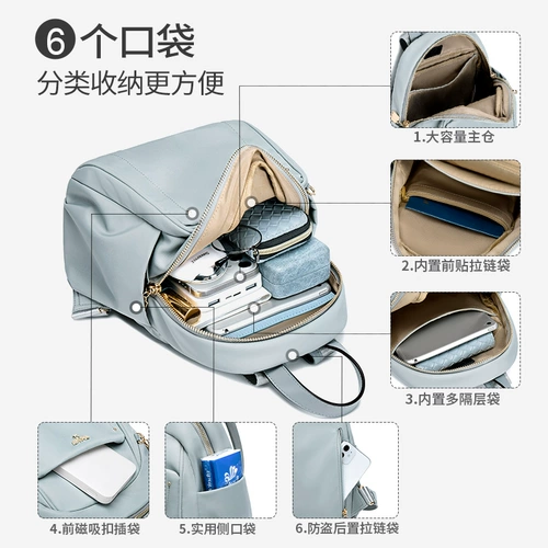 莱夫 Рюкзак, сумка через плечо, нейлоновая небольшая сумка для путешествий, подходит для студента