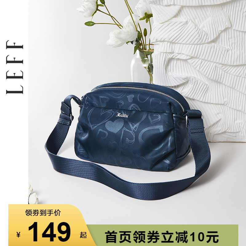 Leve Middle-aged Mom Bag Skew Satchel Summer New Woman Canvas Single Shoulder Pillow Bag Oxford Cloth Nylon Small Bag