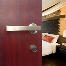 Japan best brand solid wood door Bedroom room mute lock Household hardcover left and right door universal handle lock