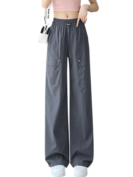Girls' Summer Cargo Pants Thin Style 2026 New Model Big Girl Casual Pants Youth Straight-Leg Pants Summer Fashion — 5