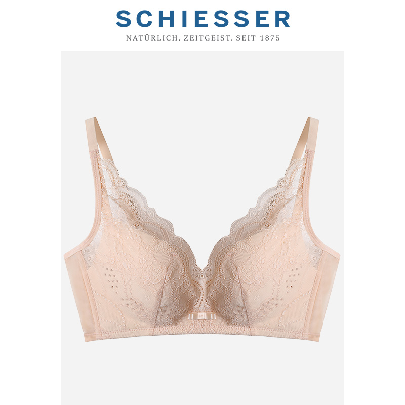 BỆNH ĐA XƠ CỨNG. Schiesser Shuya 3 4 CUPS thở-LỖ REN LƯỚI THÉP-FREE BRA 21 15489B.