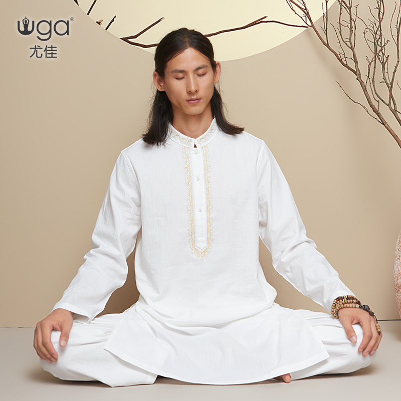 Youjia Men's Yoga Clothing 2025 New Indian Master Clothing Meditation and Zen Practice Yoga Clothing Set Youjia Men's Yoga Clothing 2025 New Indian Master Clothing Meditation and Zen Practice Yoga Clothing Set