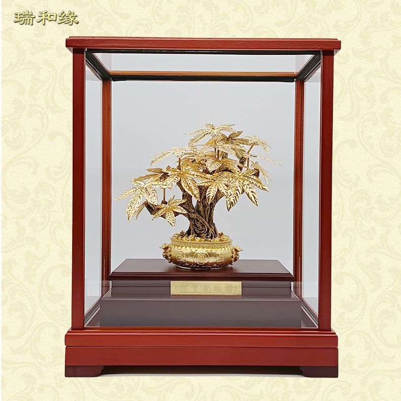 Gold Foil Money Tree Ornament, Money Tree for Company Opening Gifts, Shop Counter, Wine Cabinet Decoration, Housewarming Gift Gold Foil Money Tree Ornament, Money Tree for Company Opening Gifts, Shop Counter, Wine Cabinet Decoration, Housewarming Gift