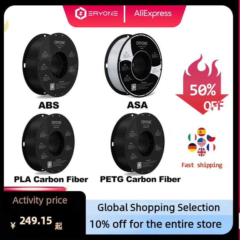 ERYONE Promotion New Arrival ASA ABS PETG PLA Carbon Fiber 1