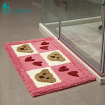 Flocking floor mat Bedroom doormat Bathroom Kitchen non-slip floor mat Stepping mat Suede carpet Door blanket Absorbent floor mat