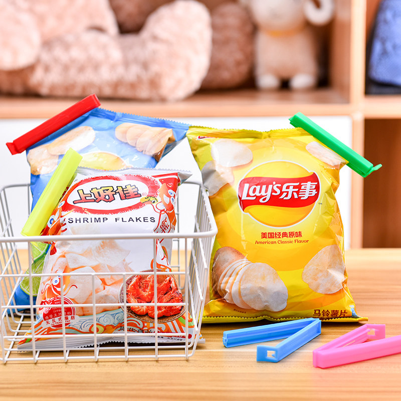 100 Dew Closure Clip Snacks Kitchen Seasonings Moisture-Proof Food Bag Plastic Bag Closure Seal Anti-Bug