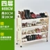Khuyến mại Bailu dày có thể được xếp chồng lên nhau giá giày ký túc xá nhiều lớp lưu trữ tủ giày chống bụi cửa giày cho dép giày giá - Kệ kệ tủ gỗ Kệ