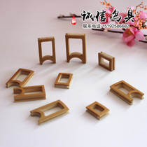 Bamboo bird cage cup holder (bird cage cup to draw the cup ear painting eyebrow with the red sub-cup Tocup to make the cup cushion accessories)