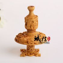 High-grade boxwood gourd (Thrush lark boutique gourd hand-carved squirrel Grape dragon play bead Birdcage)