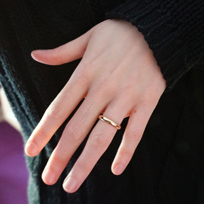 Mid Tanartisan Wedding to Ring Custom 18K Platinum Platinum Inlaid Drilling Couple to Ring Courting Diamond Ring Woman