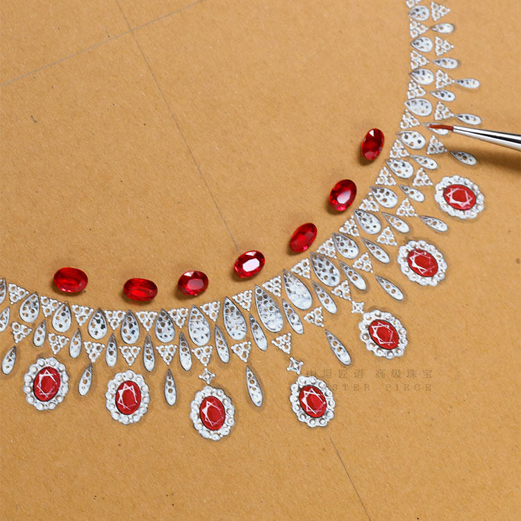 In Tan Craftsman GRS No Burn Pigeon Blood Ruby Loose Stone on the new AIGS 18K gemstone ring pendant custom