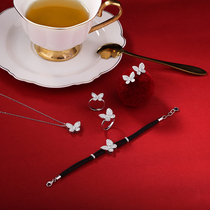 Zhongtan Famous Watch Diamond Butterfly 18K Gold Diamond Earrings Female Diamond Bracelet Pendant Diamond Ring Women Set