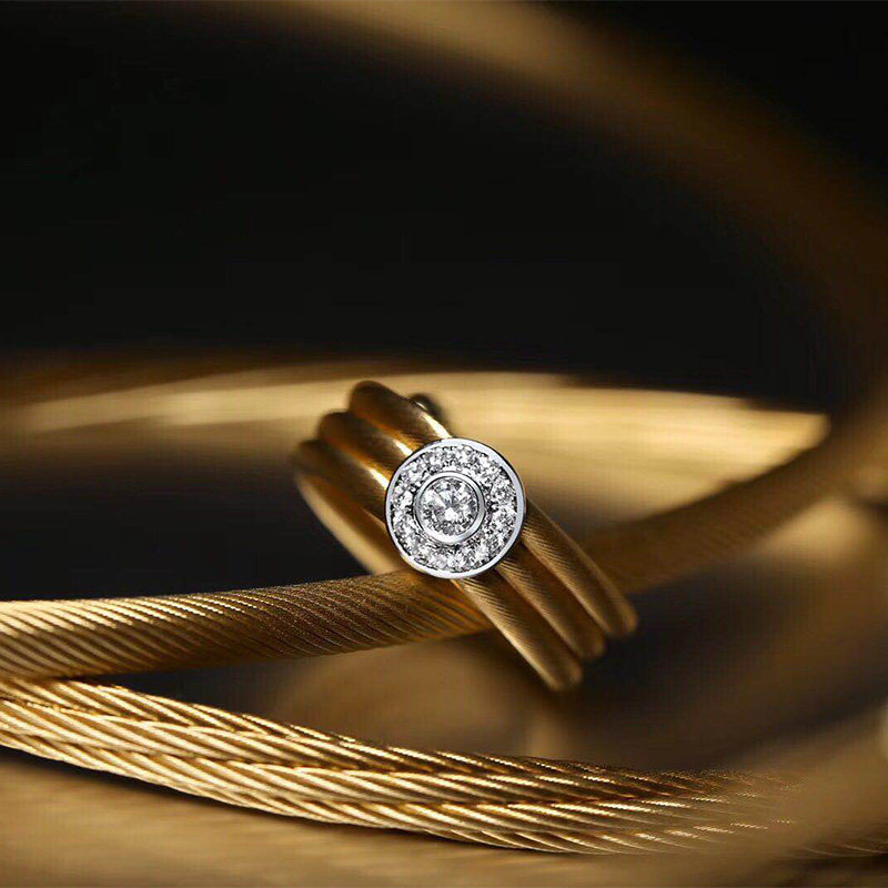 Zhongtan craftsman language (special metal craft) Watch diamond pendant German hand-woven craft with accessories