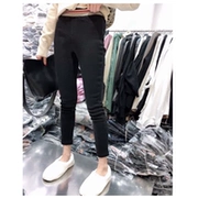 Quần legging đen nữ mặc mùa xuân hè 2019 quần tây thời trang Yangqi màu đỏ với quần lọt khe bút chì - Quần tây thường