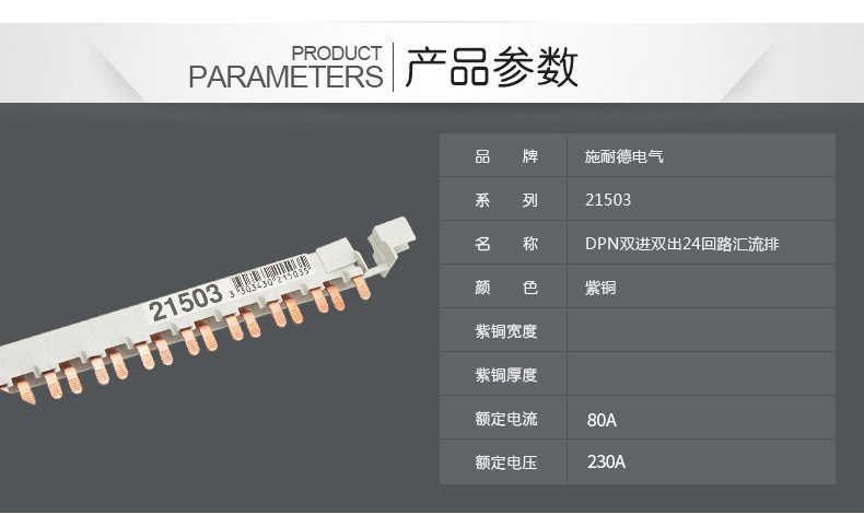 施耐德 断路器空气开关 原装进口 DPN 双进双出 24回路汇流排 24齿汇流排,汇流排,施耐德