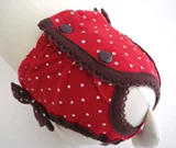 Япония Pet Paradsie Pet PB серия женщин -физиологические штаны Red Wave Dot