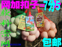 Egg net bag soft material dense mesh fine mesh plastic egg mesh bag bag bag red green and white direct sales