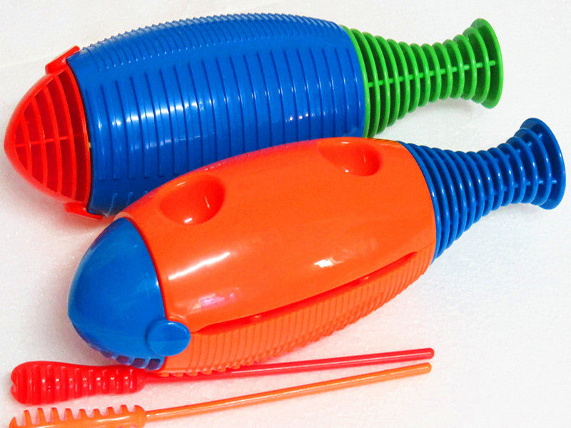 Children percussion instrument Aolf loudboard toy puzzle teaching tool plastic shaved fish frog