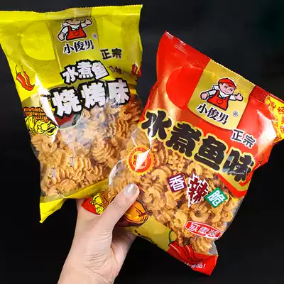 Xiaojun man boiled fish flavor spicy crispy 85g * 5 packs of delicious puffed snacks pastry heart casual snacks