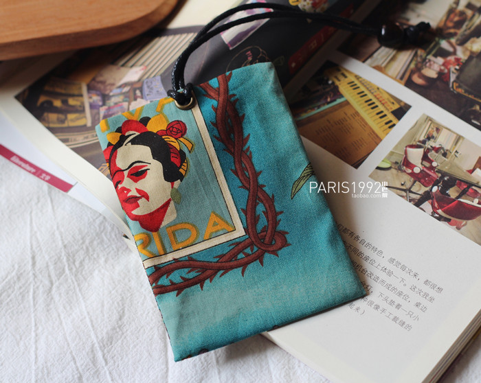Nhỏ Paris ba mảnh của bản gốc tự chế handmade vải Nhật Bản bộ thẻ xe buýt thẻ truy cập gói lưu trữ túi ví đựng thẻ nữ