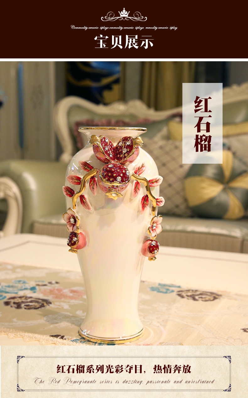 European vase furnishing articles ceramic simulation flowers sitting room suit creative household act the role ofing is tasted vase girlfriends wedding gift