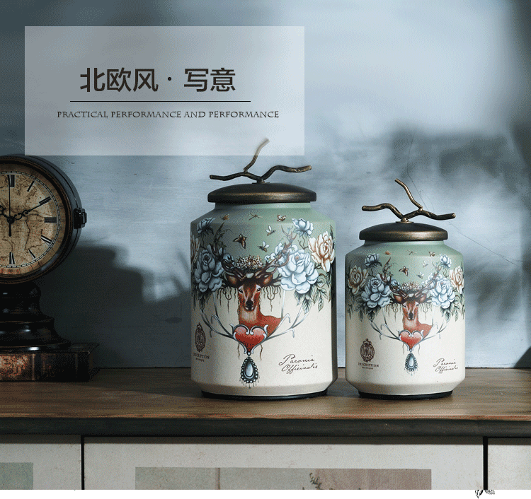 Boreal Europe style ceramic decoration storage tank creative furnishing articles American restoring ancient ways is the sitting room porch soft outfit household act the role ofing is tasted