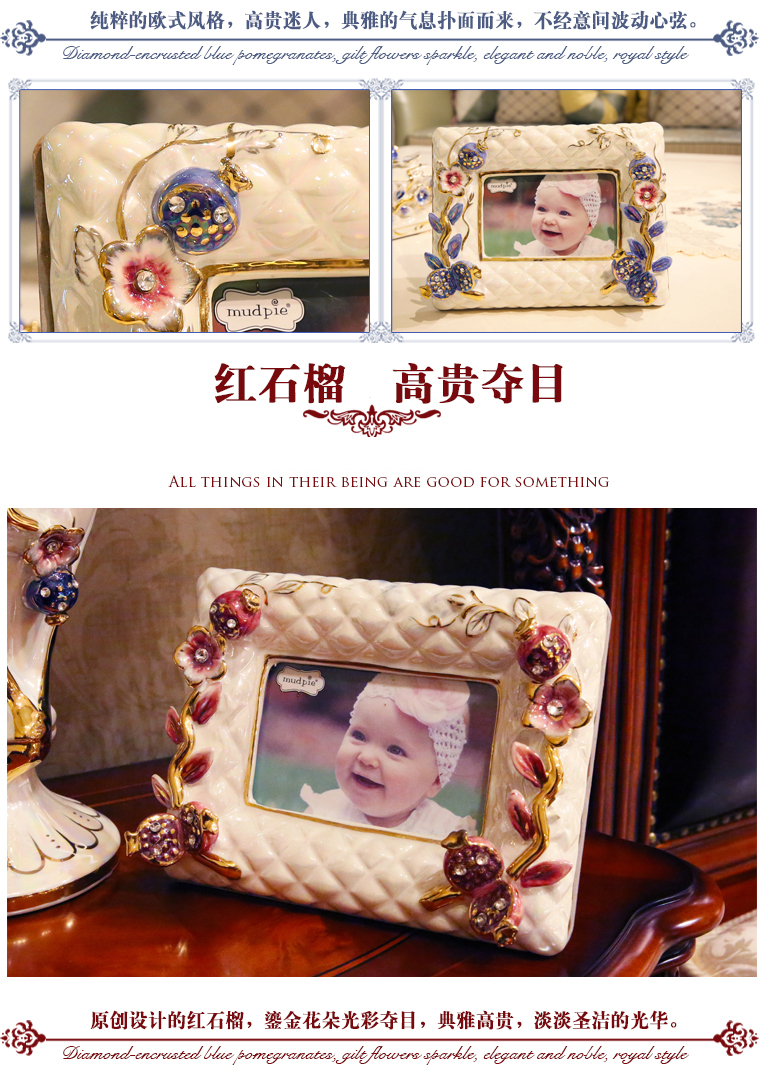 European ceramic 6 inch rectangular frame table creative images desktop ornaments furnishing articles children gifts to restore ancient ways