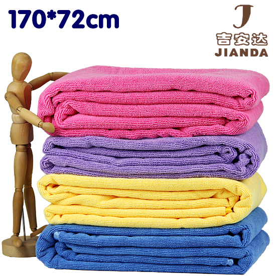 Jianda Genuine Large Bath Towel, Microfiber, Durable, Highly Absorbent, Powerful Towel for Adults, Free Shipping, 170*72cm
