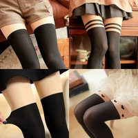 Đặc biệt hàng ngày Quần rompers ống cao giả vớ vớ đùi qua đầu gối mùa xuân và mùa thu đều được mã hóa quần lót đáy quần tất lưới 3d