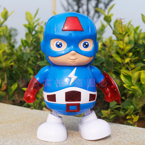 Electric Iron Man Avengers Dancing Captain America Baby childrens toys Boys and girls dancing robots