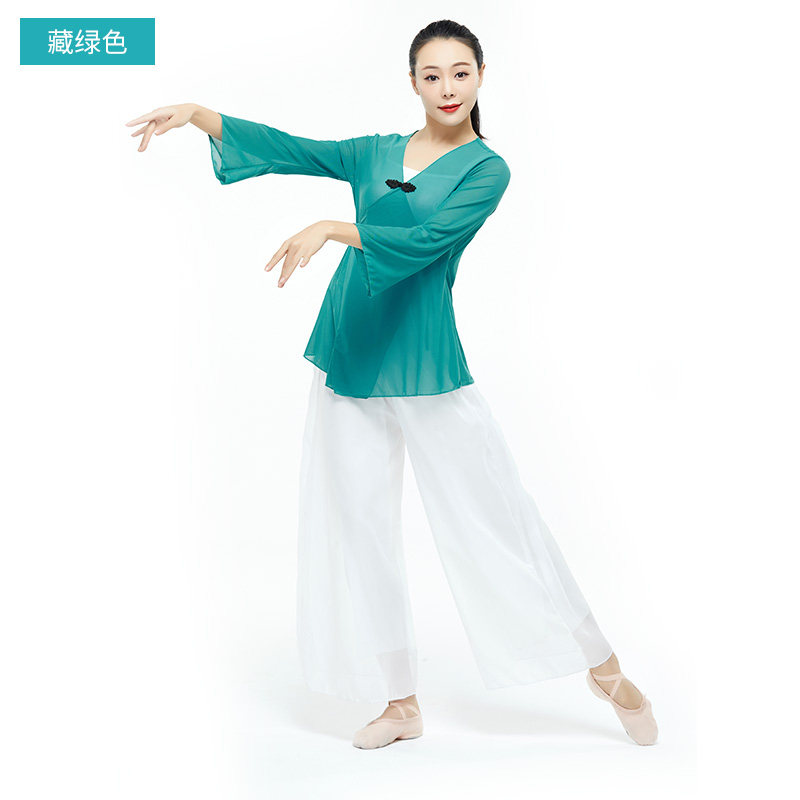 Classical Dance Exercises to serve female adult web yarn blouses ballet Nationalities Chinese dance Dance Body Rhyme Dresses costumes