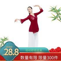 Classical Dance Exercises to perform a trumpet sleeve art performance to serve the female national dance and dance dress female flutter