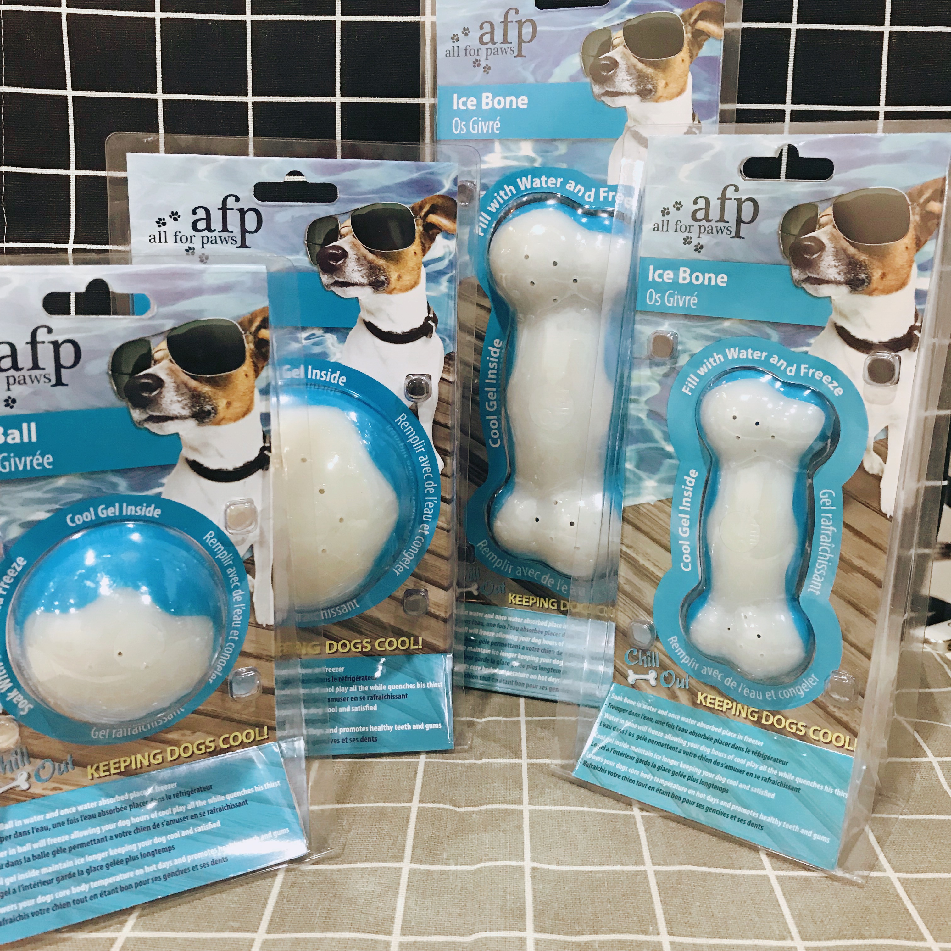 AFP Cool and cool ice hockey ice bones resistant to bite dog toys Summer sold-out dog elastic ball toy Toy Teeth-Taobao