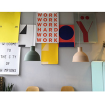 ) Mothern) in the first of the ... Morden Modern Coffee Sweet Shop Decoration Poster Wall Color Poster Suit