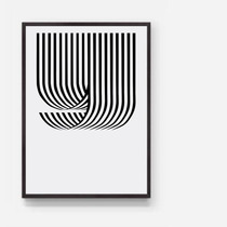 ) Y poster) Minimalist Alphabet Geometric Lines Nordic Home Decoration Poster Home Deco