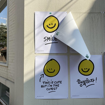 smile Korean color smile poster fried chicken cute photo props multiple collage recommendations