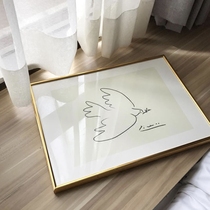  Picasso Vienna Dove of Peace chic gold Wood color handmade photo frame Set