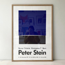 Peter Stein European retro art painting in ancient Klein blue paper poster home hanging painting
