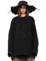 HAMCUS zipper sleeve pullover with Maya-studs CB