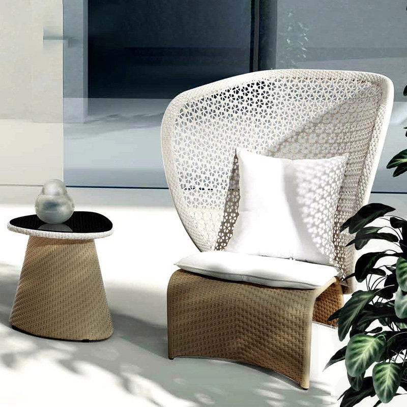 Light Extravagant Vines OUTDOOR CASUAL CREATIVE RATTAN CHAIR SOFA COMPOSITION GARDEN COURTYARD DESIGNER HOTEL DINING ROOM LEANING BACK CHAIR