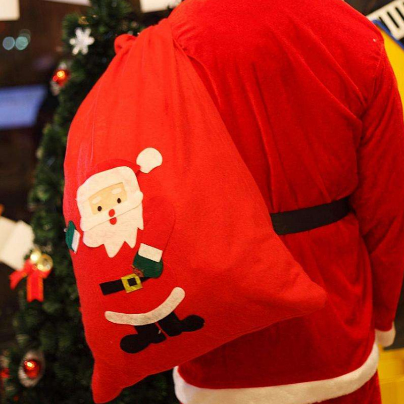 Christmas Gifts Christmas Old Man's Shoulder Bag Gift Bag Unwoven Cloth Bag Nursery Christmas Events Send Gift Back Bags