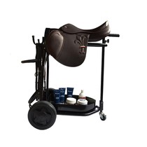 Folding saddle bike equestrian equipment saddle bike mobile saddle rack man-horse harness