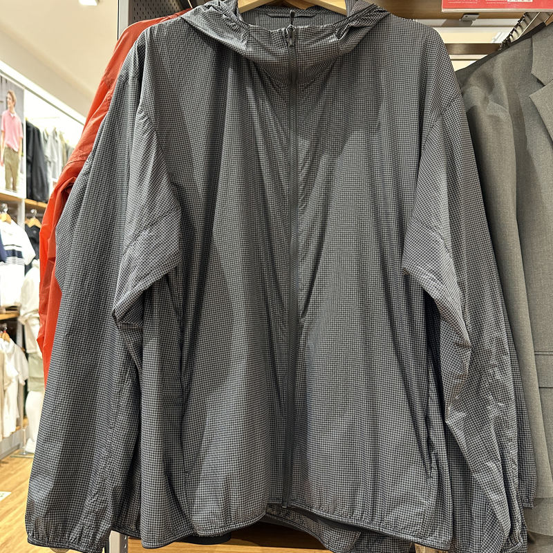 Uniqlo Men's Portable Anti-Uv Hooded Jacket Sun Protection Clothing 3D 464023 439575
