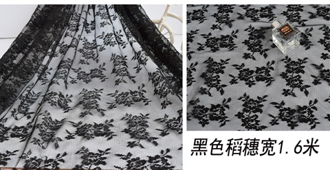 Giải phóng mặt bằng cao cấp màu đen openwork thêu ren quần áo vải chụp vải nền khăn trải bàn - Vải vải tự làm cotton 4 chiều