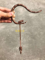Thrush bird cage accessories Chen Ji high-end handmade thrush copper hook Bamboo frog head copper hook