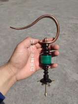 Sichuan cage hook Thrush cage hook Copper hook Red copper hook Handmade hook Ebony gourd pull finger full set