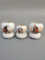 Bird food cup Bird food jar Thrush cage cup Hand painted pastel Arhat cup Small cup Famous cup Xu Er Bird cup