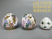 Sichuan cage thrush cage accessories Bird cup Food jar Colorful flower gilt bird cup 